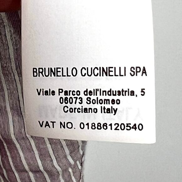 Brunello Cucinelli Cotton/Silk Blend Striped Button-Front Shirt/XL - Picture 11 of 11